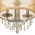 thumbnail image 4 of 5623-AB Crystorama Lighting Hampton - Three Light Chandelier in Minimalist Style - 14 Inches Wide by 17 Inches High-Antique Brass Finish, 4 of 9
