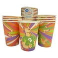 thumbnail image 2 of Vasos de cartón Great Value diseño mundial naranja 10 piezas, 2 of 4