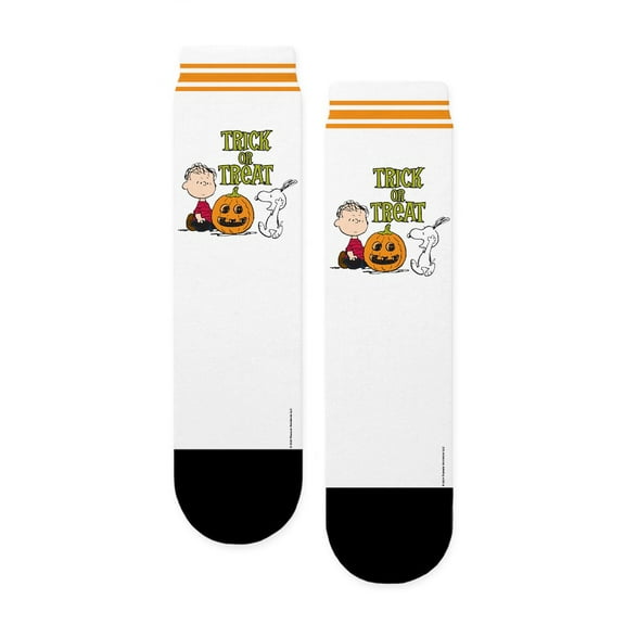 CafePress - Peanuts Trick Or Treat - Unisex Novelty Printed Crew Adult Socks