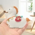 thumbnail image 4 of ZJNGJC Chinese Style Ancient Horse Statue Ornament Adorable Resin Figurine Crafts for Garden Car Dashboard Tabletop Office Shelf Decorations D, 4 of 4