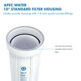 thumbnail image 2 of APEC 10 in. White Industry Standard Filter Housing with 1/4 in. John Guest Quick Connect Fittings, 2 of 4