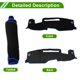 thumbnail image 4 of Cubierta de Tablero para Chevy Silverado 1500 22-25 Alfombra de Cubierta de Tablero Consola Central Cubierta de Tablero Interior del Auto Antideslizante Poliéster Negro Azul 1 Pc, 4 of 7