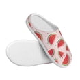 thumbnail image 3 of Disketp Watermelon Women's Men's Slippers Plush Slip-On House Slipper for Winter Indoor Soft Cushion Non-slip Fluffy Slides Slippers-46/47, 3 of 7