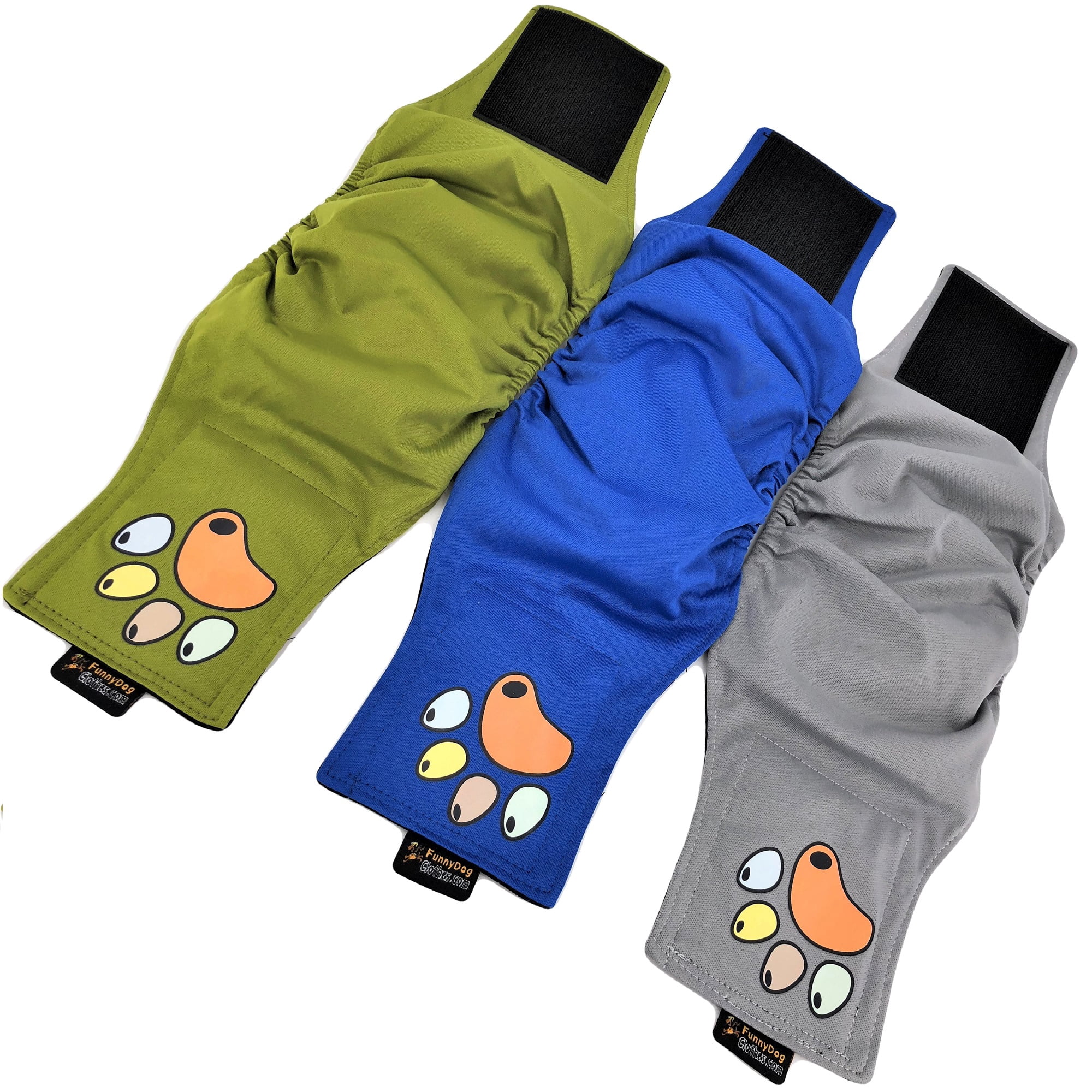 Pack of 6 Male Dog Diapers Belly Band Wrap Waterproof Leak Proof Washable