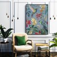 thumbnail image 3 of (30 × 40 cm) Impresiones sin marco, pájaros simples, flores, plantas, sala de estar abstracta, dormitorio, decoración de porche, núcleo de lona, ​​marco interior para colgar, 3 of 5