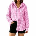 thumbnail image 6 of Hvogkswy UPF 50+ Sun Protection Shirts for Women Long Sleeve Hooded Linen Button Down Shirts Lightweight Breathable Oversized Summer Sun Shirt, 6 of 6