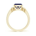 thumbnail image 2 of ANGARA Natural 1.6 Ct Vintage Style Cushion Sapphire Solitaire Ring in 14K Yellow Gold for Women (Size-7mm) | September Birthstone, Anniversary, Jewelry Gift for Women | Natural Blue Sapphire Ring, 2 of 10
