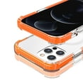 thumbnail image 6 of Dteck Magnetic Case Compatible with iPhone 13 Pro Max (6.7"/2021), Compatible with MagSafe, Military-Grade Protection, Yellowing-Resistant Hard Clear Back, Shock-Absorbing Corners, Orange, 6 of 9