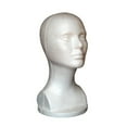 thumbnail image 5 of Huepoe 12 Inch Mannequin Head for Wigs Making Display, Female Head Model Foam Mannequin Wig Stand, White, 5 of 8