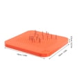 thumbnail image 2 of GAXIRE Children's String Weaving Drawing Board Quilling Board for Jewelry Making Orange Plastic 1Set, 2 of 7