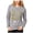 Grey - hthrgry, variant on Bow & Drape Womens Juniors You Had Me At Merlot Sequined Sweatshirt Gray S