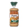Thomas' 100% Whole Wheat Bagels, 6 count, 55g Whole Grains, Kosher Whole Wheat Bagels, 20 oz Bag
