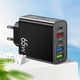 thumbnail image 1 of onlyliua Ofertas Flash Cargador de Teléfonos y Multitarea En Normativa Europea, Cabezal de Carga Rápida, 3 Puertos Usb + 2 C, Cabezal de Carga de Cinco Puertos, 1 of 5