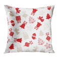 thumbnail image 1 of BOSDECO Pattern Christmas Holiday Santa Xmas Abstract Angel Pillowcase Pillow Cover Cushion Case 16x16 inch, 1 of 1
