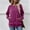 Purple, variant on XPMWRP Women Raglan Long Sleeve Round Neck Sweatshirts Cute Loose Fit Lightweight Pullover Tops with Side Pockets Red XL