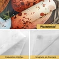 thumbnail image 4 of No Hook Shower Curtain with Snap in Liner, Colorful Easter Egg Nest Yellow Flower Waterproof Bath Curtain Double Layers with See Through Top Window, Spring Botanical Hotel Shower Curtains 48x72in, 4 of 9