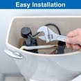 thumbnail image 4 of 1 Set Toilet Handle Replacement Kit, Front Mount Universal Toilet Flush Handle, 701 Silver, 4 of 5