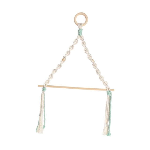 koolsoo 1pc Outdoors Tissue Hanging Towel Paper Holder Wooden Stick Green