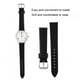 thumbnail image 3 of Correa de Reloj, 1 par de 19 mm Unisex PU Correa de Reloj de Cuero Hebilla Pin Accesorio de Repuesto para Todo Tipo de Relojes Diferentes(Negro) Ecomeon  no, 3 of 5