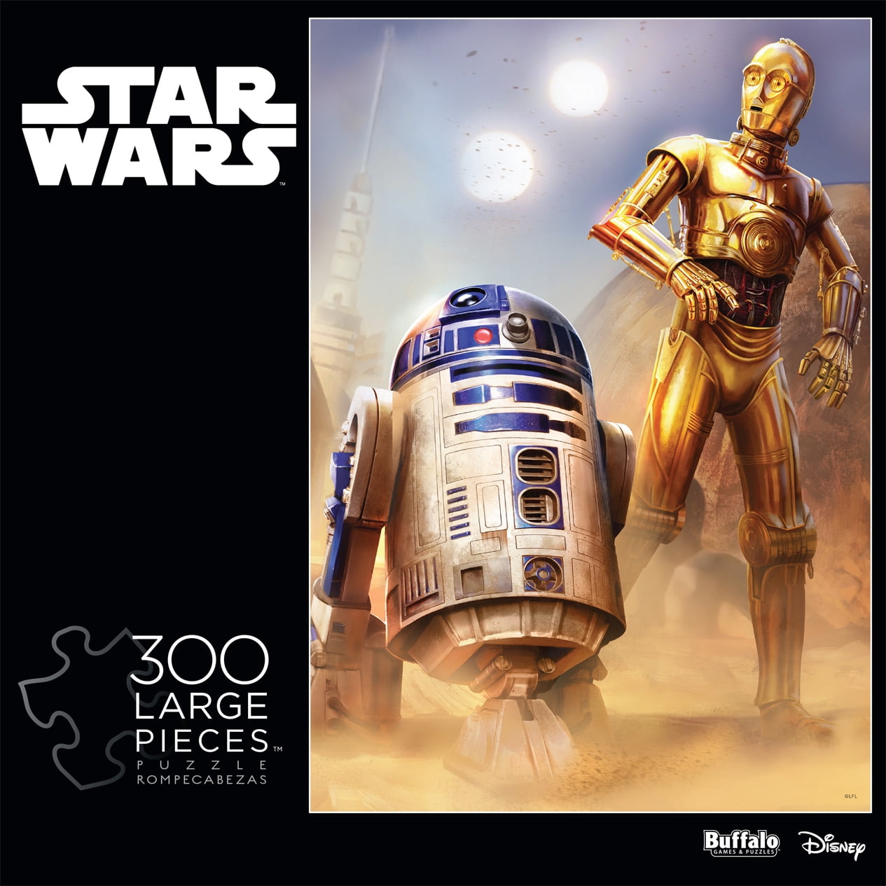 Buffalo Games 300-Piece Star Wars Droids at Tatooine Interlocking Jigsaw Puzzle