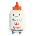 thumbnail image 5 of Aurora - Medium White JUST SAYIN' - 11" Me + U Like Glue - Witty Stuffed Animal, 5 of 5