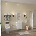 thumbnail image 7 of 21.6" Open-Shelving Bathroom Vanity with Ceramic Sink, Cloakroom Left Side Open Shelf Storage Cabinet, White Ceramic Countertop with Soft-Closing Doors, 7 of 7