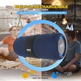 thumbnail image 3 of Altavoz Inalámbrico Portátil Bluetooth Pyle PSBWP9BL 2Ch Impermeable Recargable con Control de Voz Google Assistant/Siri, 3 of 3