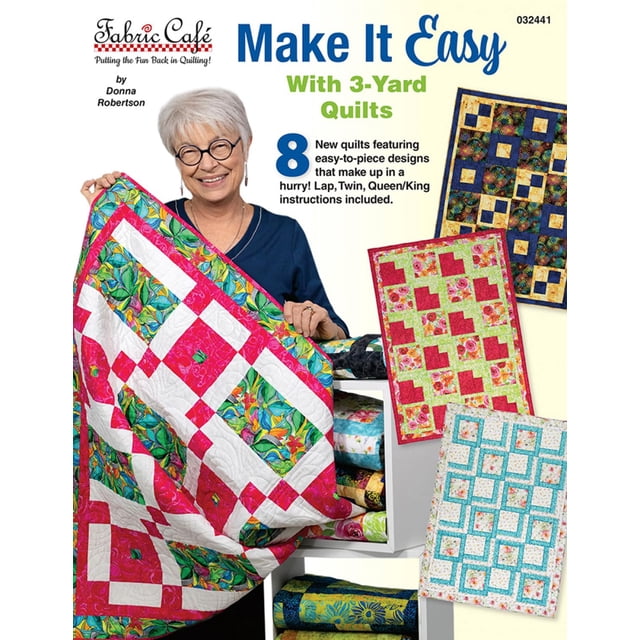 Edredones de tela con estampado Café Make It Easy de 3 yardas, 8 diseños
