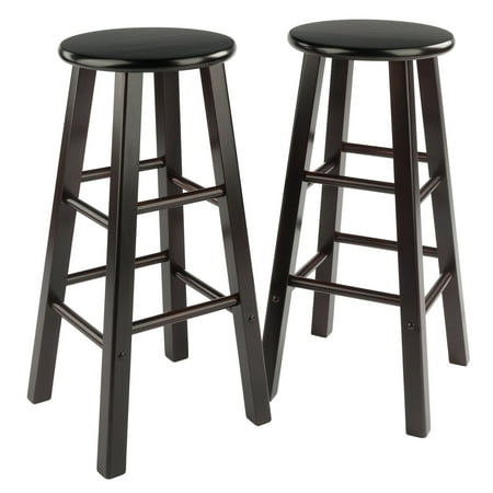 Winsome Wood Element 2-Piece Bar Stools Espresso Finish