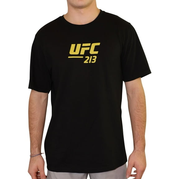UFC Mens 213 July 8th Las Vegas Graphic T-Shirt, Black, Large