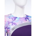 thumbnail image 5 of Raenseen Women Liturgical Praise Dance Dresses Long Sleeve Worship Dancewear Purple XL, 5 of 7