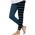 thumbnail image 3 of Casual Jogger Pants for Girls New Toddler Girls Cute Striped Leggings Halloween Costume Stretchy Pull on Tights Pants Comfy Trouser Navy 4 Years, 3 of 6
