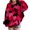 Wine, variant on TIREOW Girls Hoodies Cute Heart Print Long Sleeve Hooded Sweatshirts Trendy Versatile Loose Casual Pullover Sweatshirts Tops