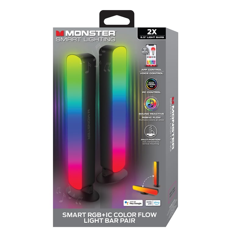 Monster Smart 2-Pack LED Light Bars with App Control photo 1