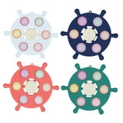 Mialoley Push Button Toy with Luminous Function, Hanging Hole Bright Color