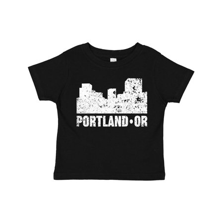 

Inktastic Portland Oregon City Skyline with Grunge Gift Toddler Boy or Toddler Girl T-Shirt