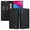 Black, variant on Wallet Case for Samsung Galaxy A10 Dual SIM, Kickstand and 2 Card Slots, Shockproof and Scratch Resistant, Blue