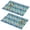 Pioneer Flower Floral-1, variant on Placemat, Pioneer Flower Floral Print Pattern Place Mats Table Mat Set Of 2, PVC Washable Placemats for Party Kitchen Dining Decoration, 18x12 Inch, Fade Resistant