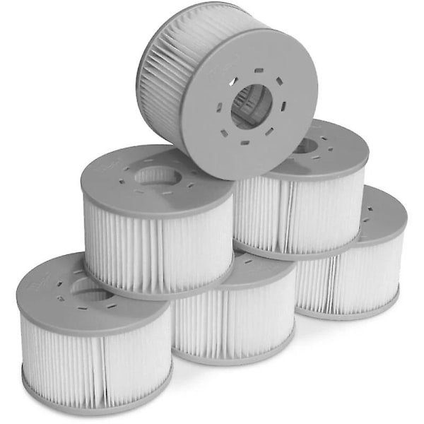 Set of 6 filters for inflatable Mspa whirlpools, 106cm - 6 replacement filter cartridges for inflatable Mspa whirlpools