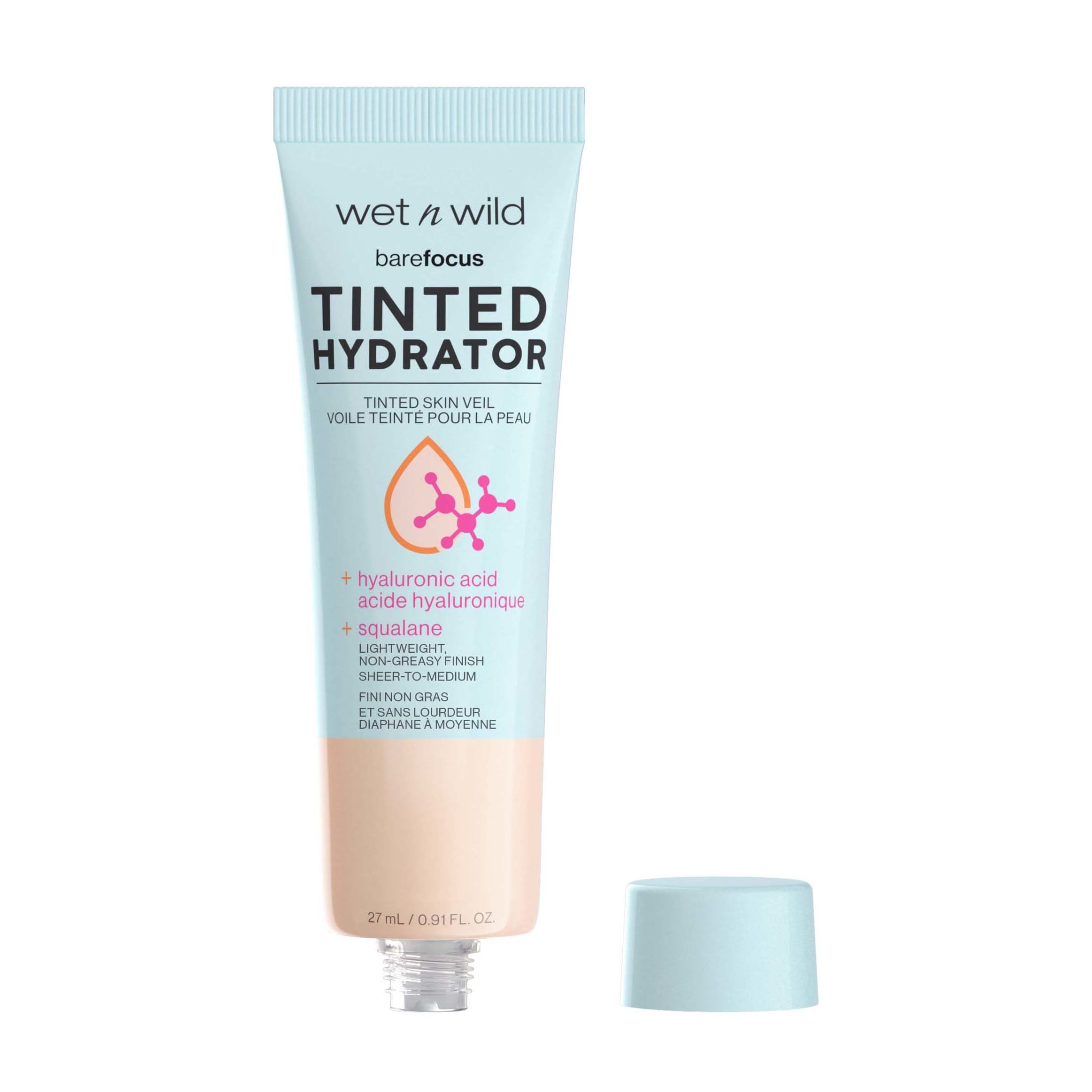 Wet n Wild Bare Focus Tinted Hydrator, Tinted Skin Veil, Light Medium, 0.91 Fl oz