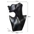 thumbnail image 7 of Tnobhg Head Model Half Face Mannequin Head Jewelry Display Stand Portrait Neck Dummy Head for Necklace Earrings, 7 of 7