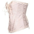 thumbnail image 3 of Tiweut Floral Lace Shapewear Corset for Womens Girdle Waist Trainer Bustier Bodysuit for Posture Support,F-Beige,6XL, 3 of 4