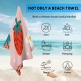 thumbnail image 4 of GZHJMY Beach Towel for Women Girls, Red Strawberry Bath Towel, Oversized Lightweight Sport Towel, 31x63 Inch, 4 of 7