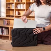 tomtoc 360 Protective Puffy Laptop Sleeve for 2026 13-inch MacBook Neo A3404 A18, Water-Resistant Quilted Soft Puffer Bag Shockproof Computer Case Work Bag Fits 12-13 Inch Surface Pro Copilot+ PC