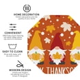 thumbnail image 2 of Disketp Happy Thanksgiving Three Gnomes Funny Coasters,6 Pcs Leather Coasters with Holder, Perfect Housewarming Hostess Gifts,Protect Furniture from Water Marks Scratch and Damage, 2 of 5