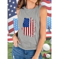 thumbnail image 3 of XCHQRTI Women's 4th of July Tank Tops Graphic USA We The People 1776 Shirts Patriotic Sleeveless Tee, 3 of 7
