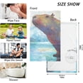 thumbnail image 5 of Coolnut Geometric Capybara Bath Towels Set 16×28 inches, Cotton Face Towel Water Absorbent Lightweight Quickdry Hand Towels for Bathroom Ktichen Travel Gym, 5 of 6