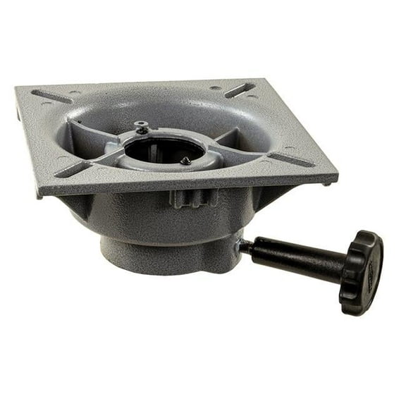 2.375 in. Trac-Lock Non-Locking Swivel Seat Mount, Powder Coat Finish - Aluminum