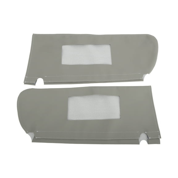 Sun Visor Cover for Chevy Tahoe 1995-1999 Left and Right Side Car Sun Visor Protector Cover Anti-Scratch Faux Leather Gray