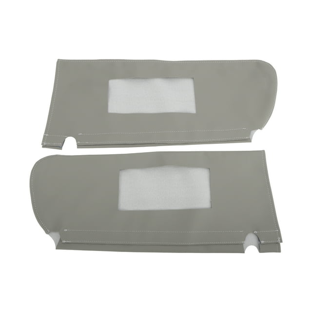 Cubierta del parasol para Chevy Tahoe 1995-1999 Lado Izquierdo y Derecho Protector del Parasol del Coche Antarañazos Cuero Sintético Gris